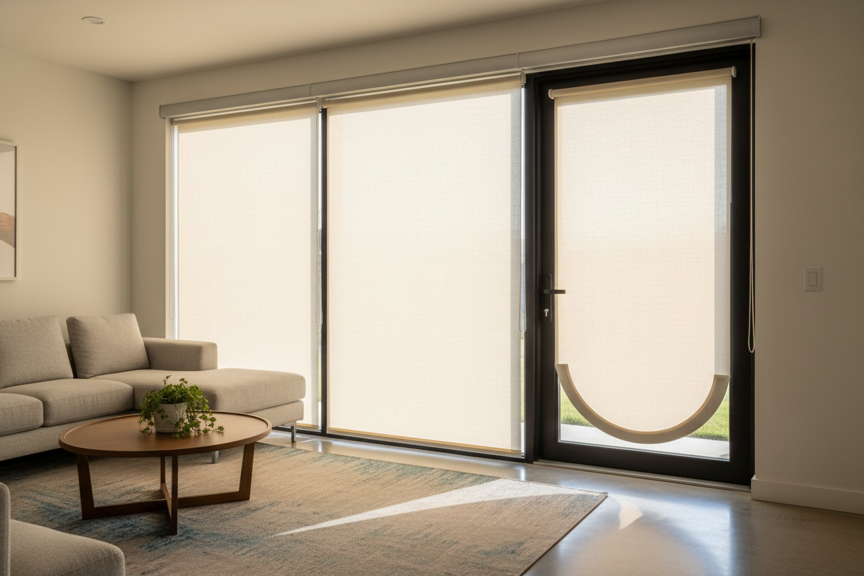 How to Hang a Patio Door Shade Without Blocking the Handle