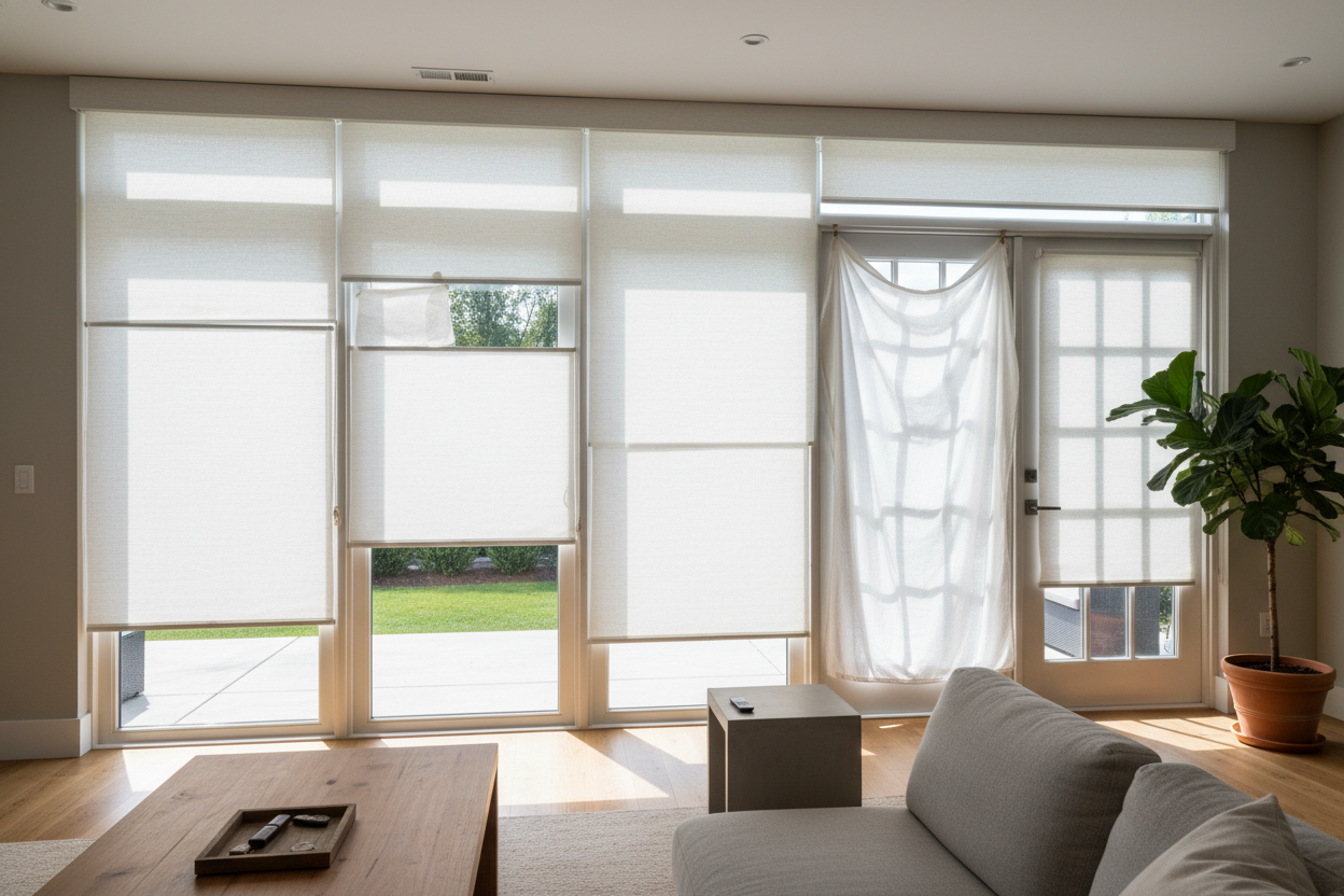 Are Paper Shades for Sliding Glass Doors Ever Actually a Good Idea?