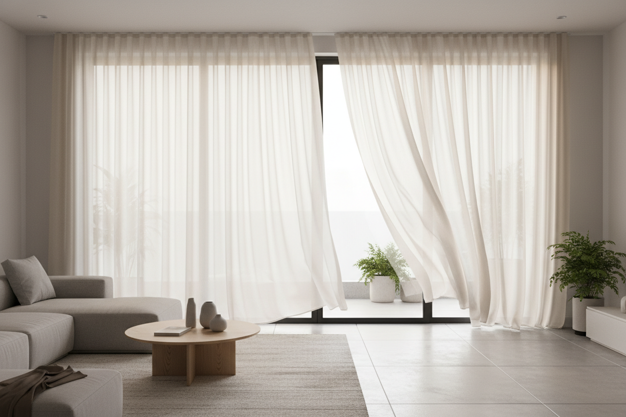 How to Hang Curtains and Drapes for Sliding Glass Doors (Minus the Bulk)