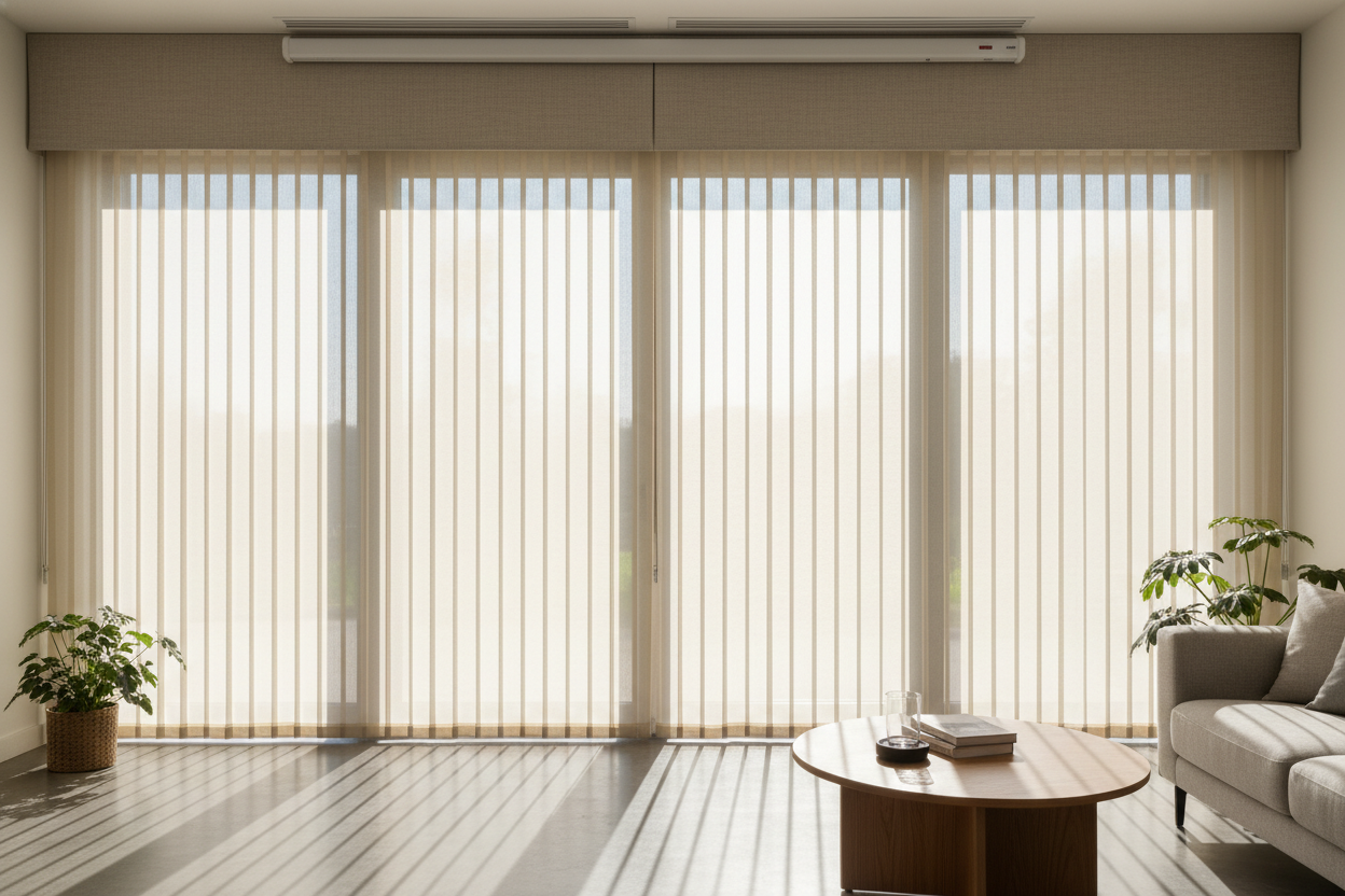 Yes, You Can Hang Curtains for Sliding Glass Doors With Vertical Blinds
