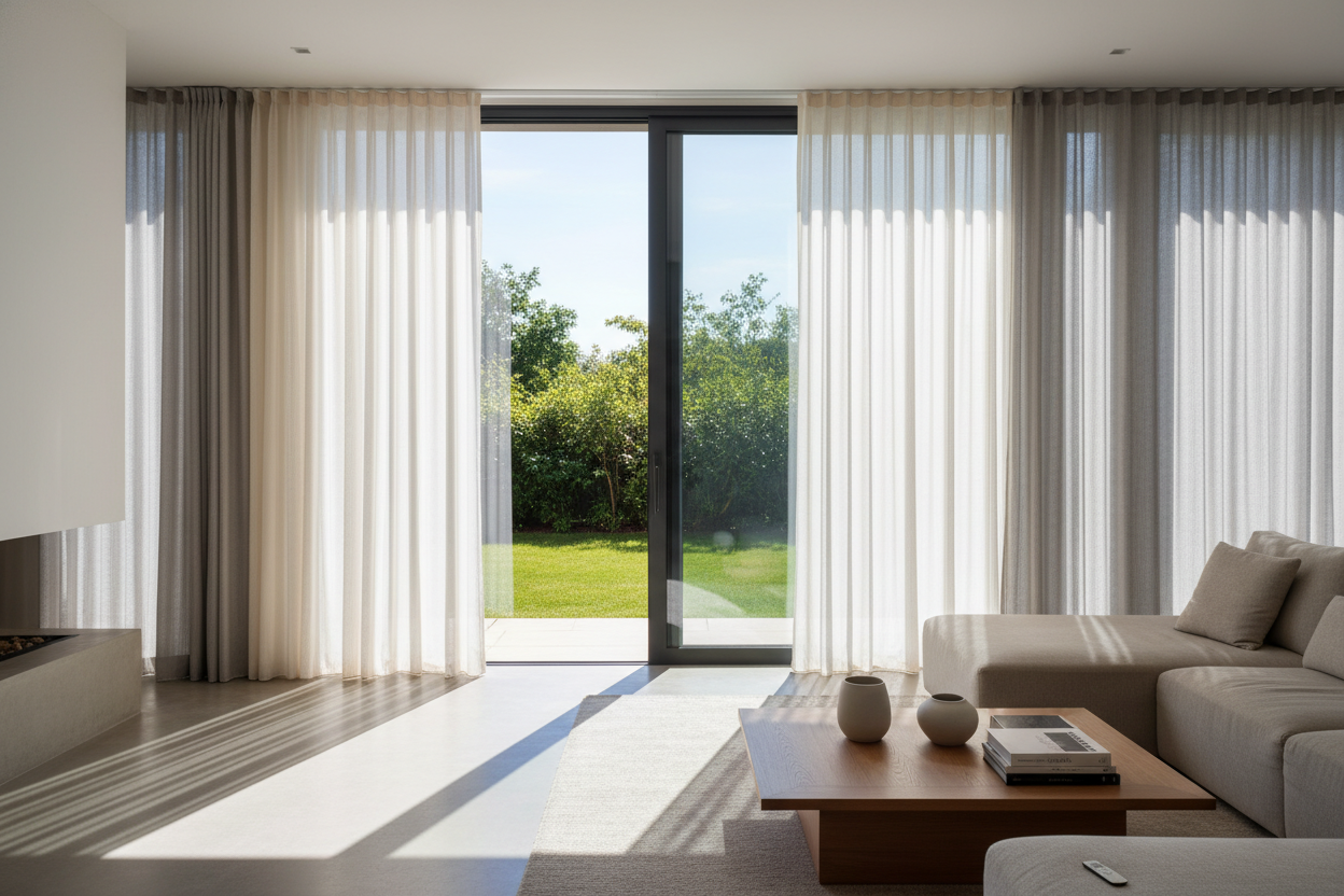 Stop Squinting: Light Filtering Curtains for Sliding Glass Doors