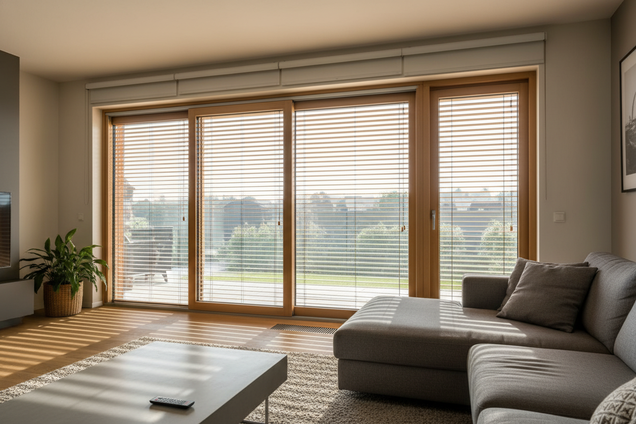 I Ruined Real Wood Blinds for Sliding Glass Doors (And What I Use Now)