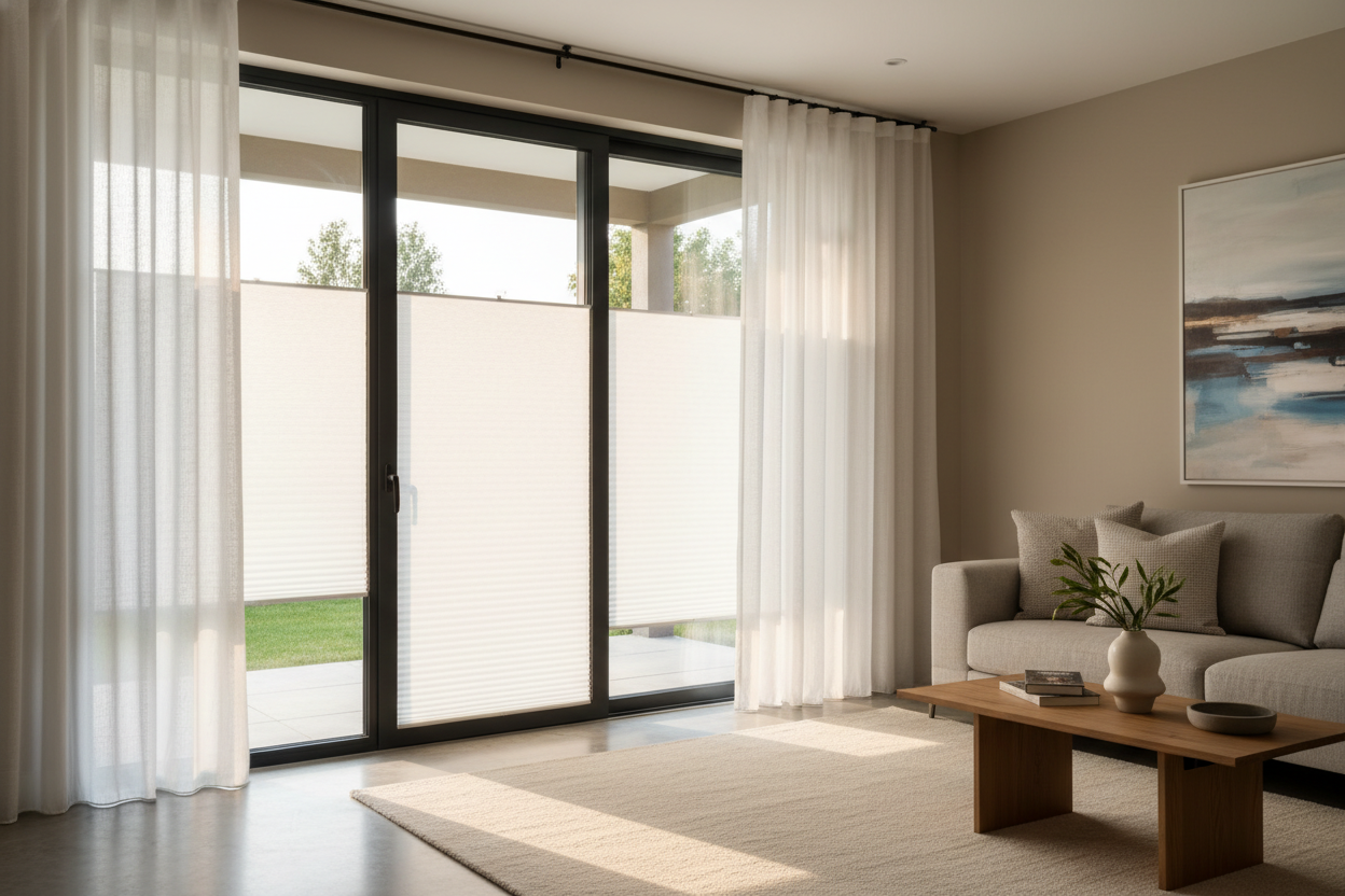 How I Survived 6 Months With Temporary Blinds for a Sliding Door
