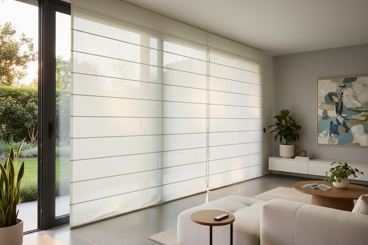 My Living Room Felt Cold Until I Tried Sliding Door Fabric Blinds