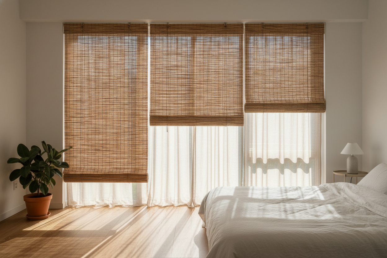 Why Your Gorgeous Bamboo Blinds Are Basically See-Through at Night
