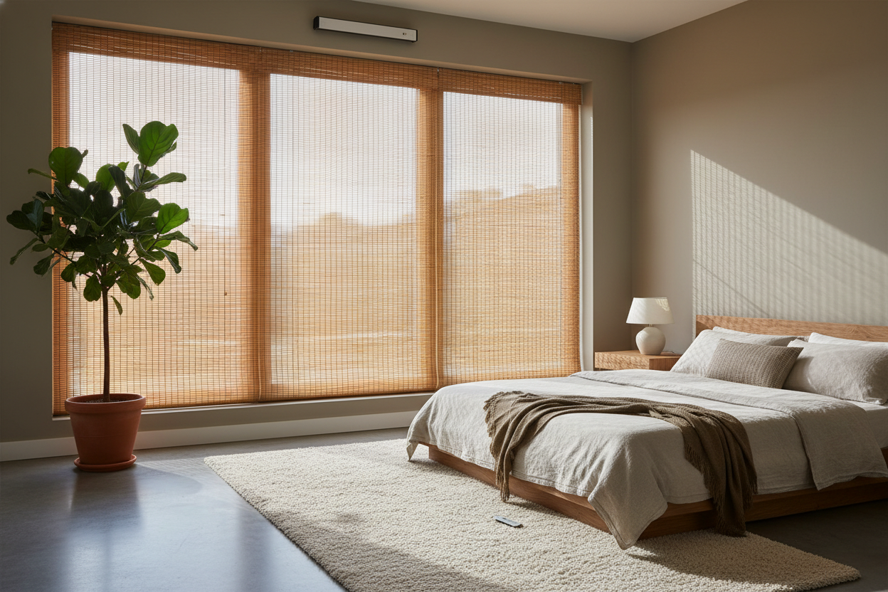 Why I Stopped Layering Drapes Over Bamboo and Grass Shades