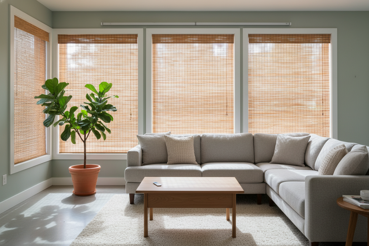 I Dressed a Whole House in Bamboo Shades on Sale (Here's the Catch)