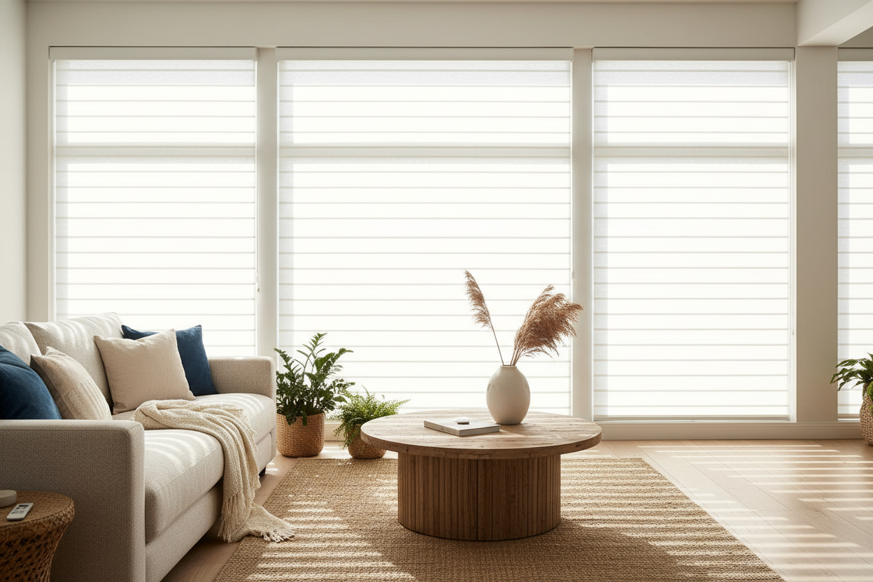 My Living Room Felt Like a Cave Until I Found Bamboo White Blinds