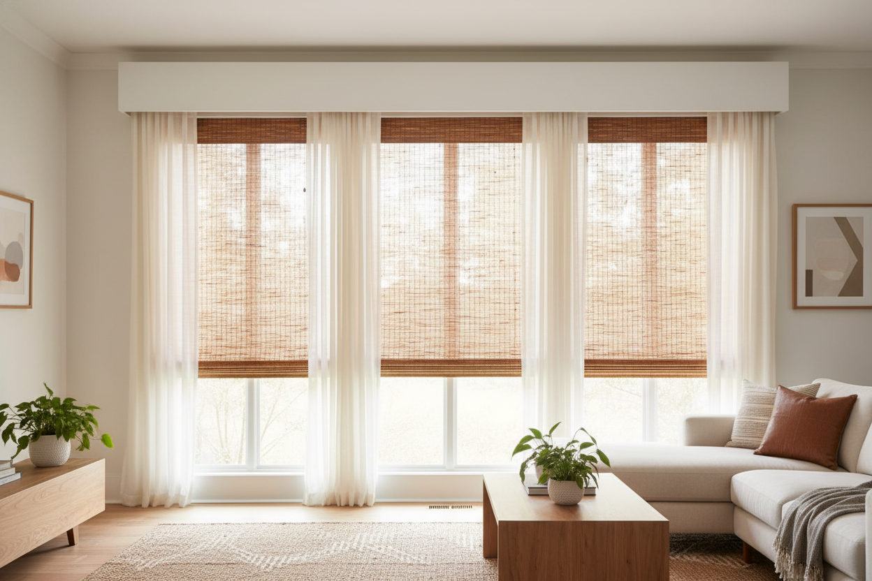 How I Make Lowes Levolor Bamboo Blinds Look Like Custom Shades
