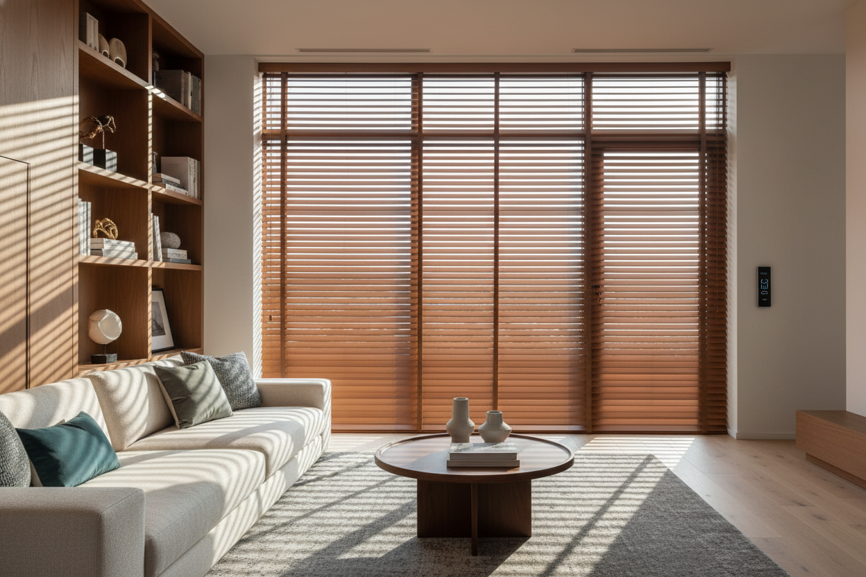 I Finally Found Wood Colored Blinds That Don't Look Like Cheap Plastic