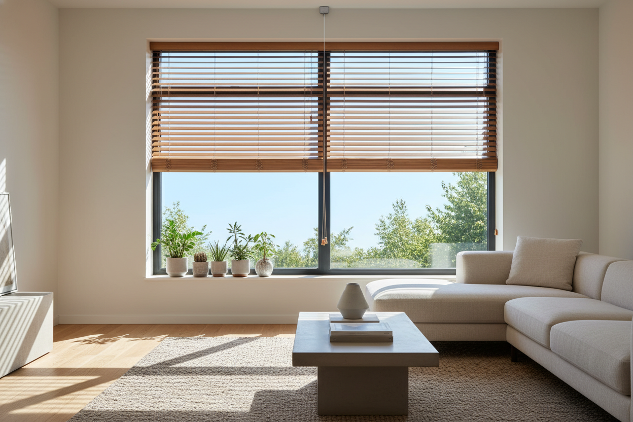 Your First-Floor Windows Need Faux Wood Blinds Top Down Bottom Up