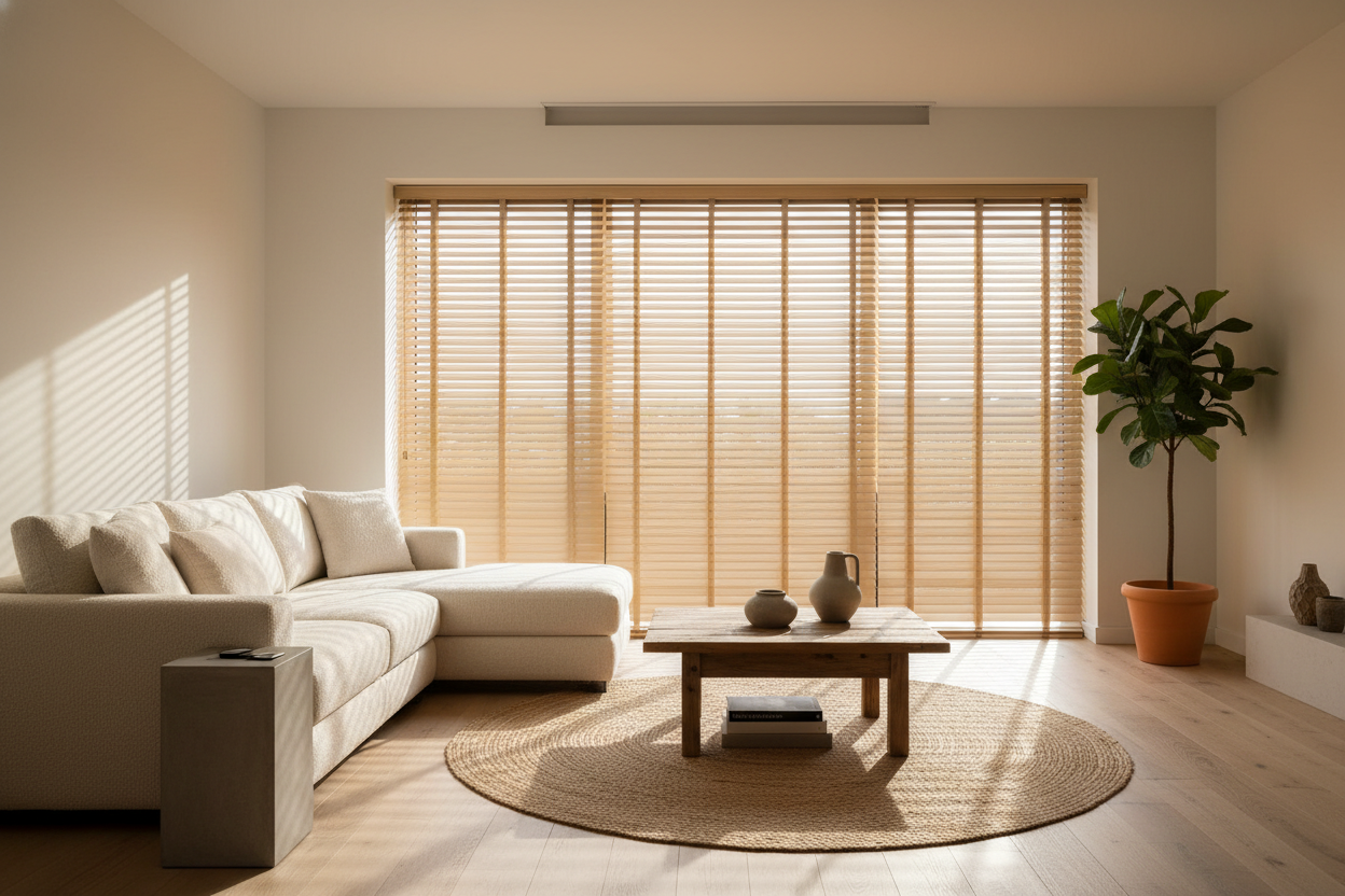 My Living Room Felt Sterile Until I Found Faux Wood Blinds Oak