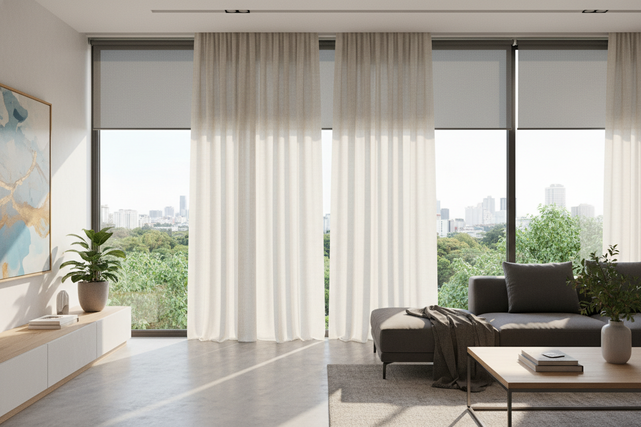 I Tried Faking It, But My Living Room Needed Custom Made Blinds