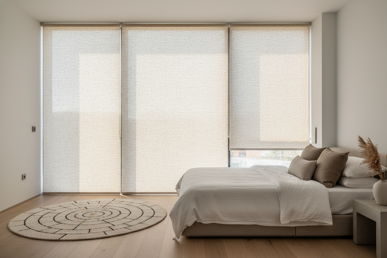 I Finally Swapped My Fraying Bamboo Shades for Custom Woven Blinds