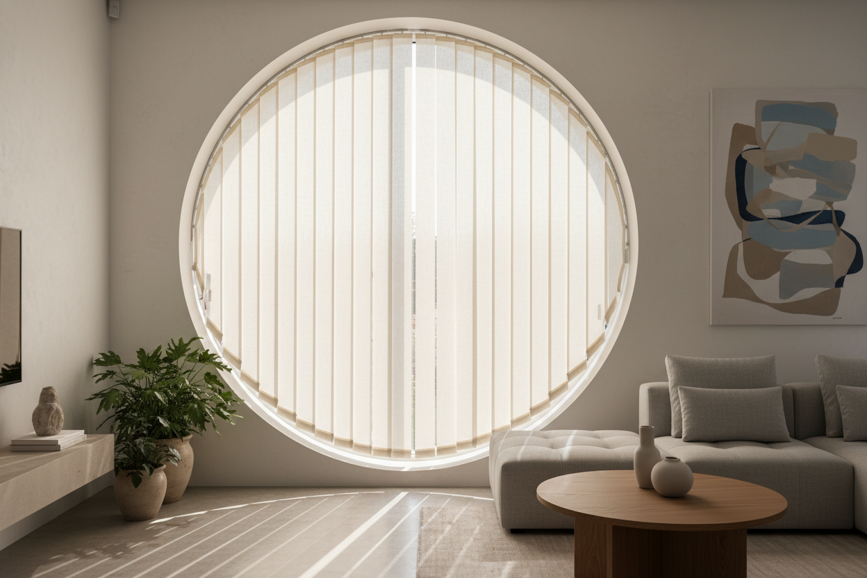 I Finally Figured Out How to Hang Blinds for Round Windows