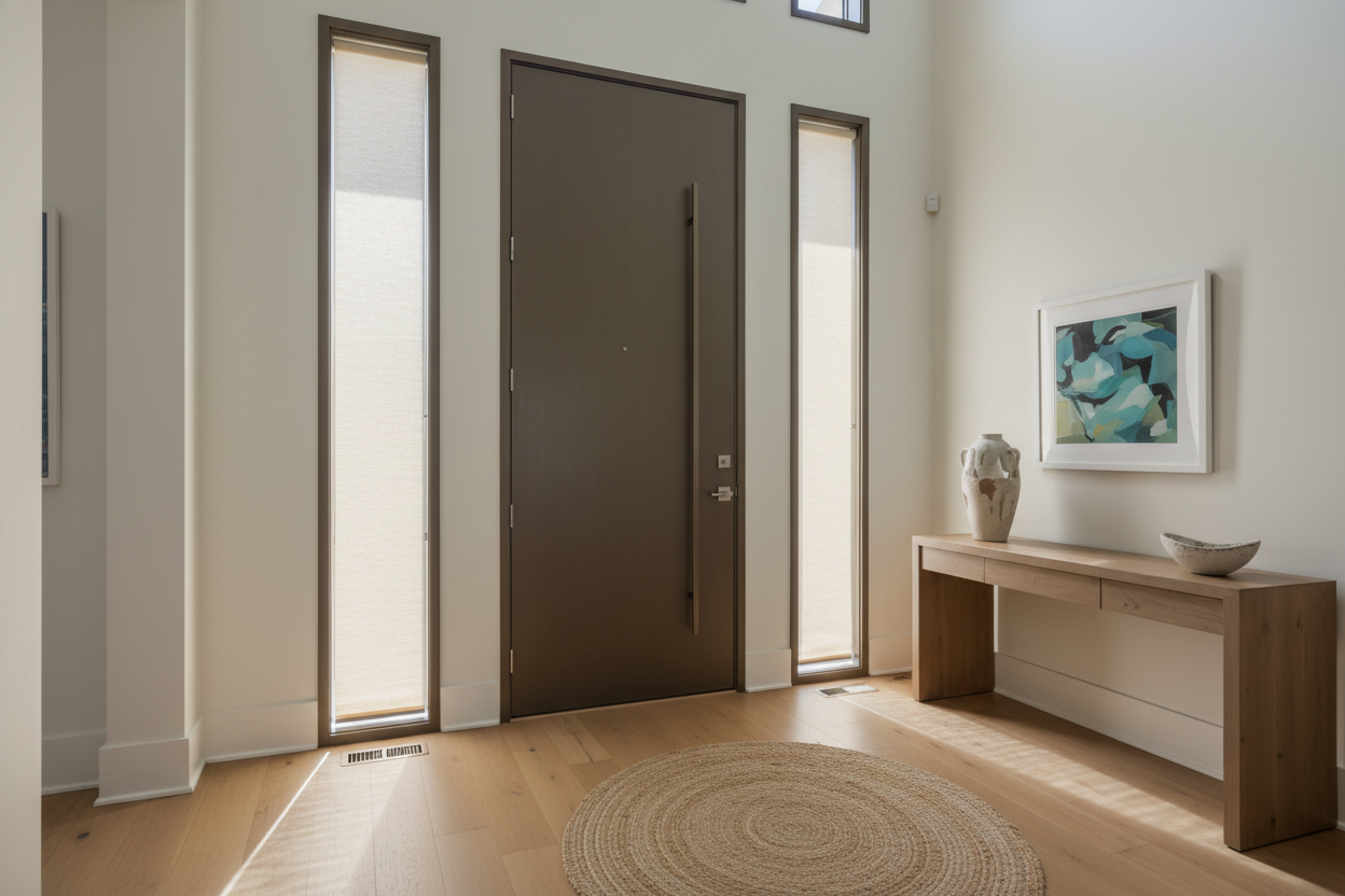 Stop Hanging Tiny 9 x 72 Blinds on Your Front Door Sidelights