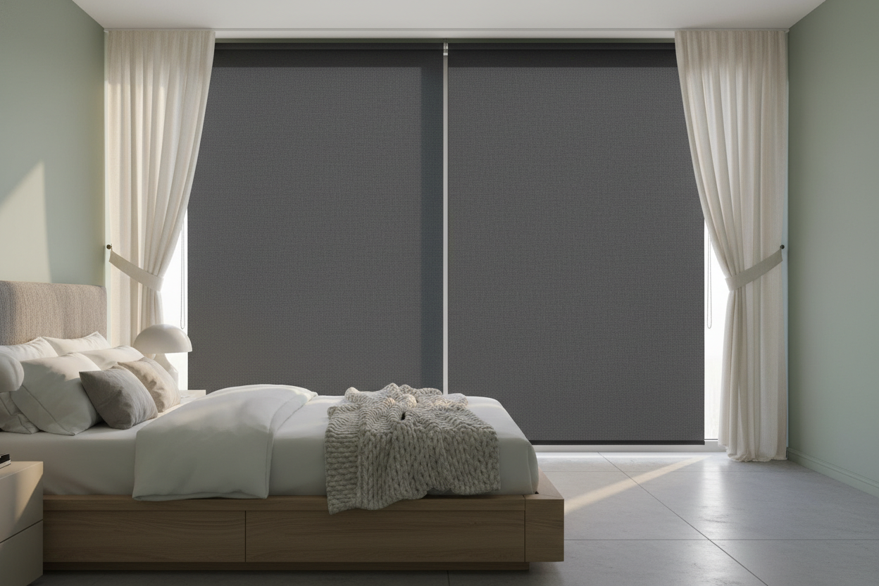How I Styled 72 Inch Wide Blackout Blinds So They Don't Look Like a Tarp