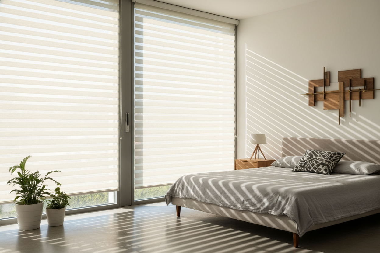 Why Basic Vinyl Roll-Up Blinds Are Making a Weirdly Chic Comeback