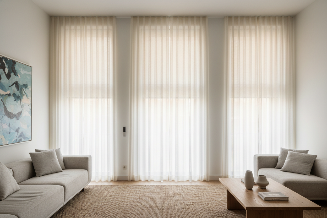 How to Stop Outside Mount Blinds with Curtains from Bulging