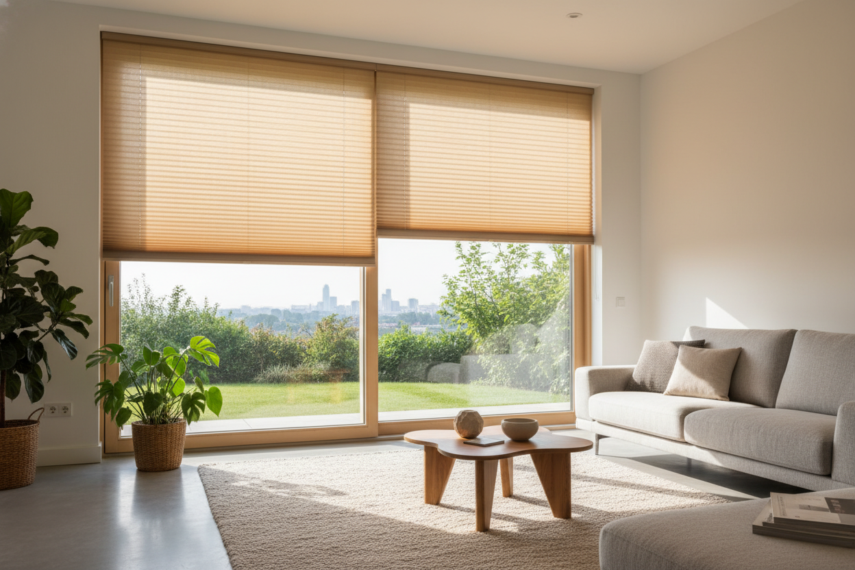 Why I Actually Recommend Pleated Blinds for Patio Doors