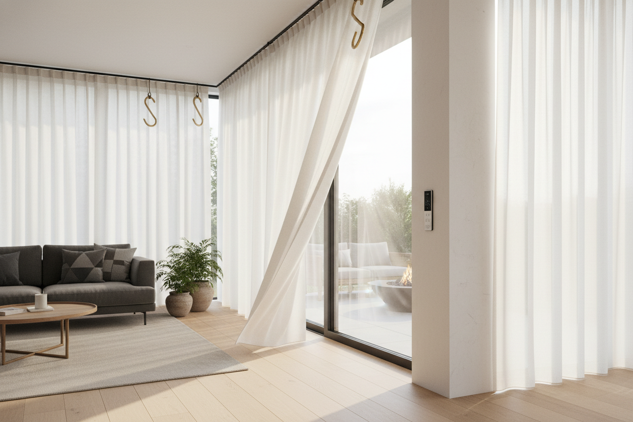 No Bulky Hardware: Why I Use Outdoor Shades That Hang on Hooks