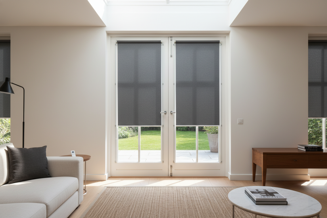 I Finally Found Blackout Blinds for Doors That Don't Bang the Glass