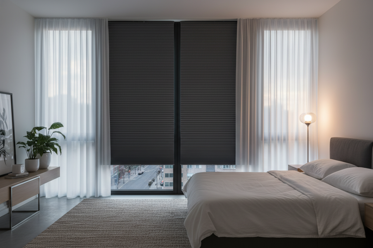 Your Street-Facing Bedroom Needs Blackout Up Down Blinds