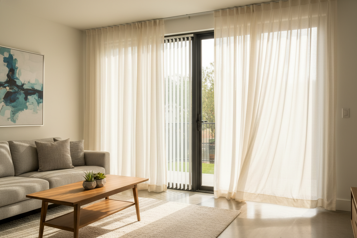 How to Make Vinyl Home Depot Vertical Blinds Less Depressing