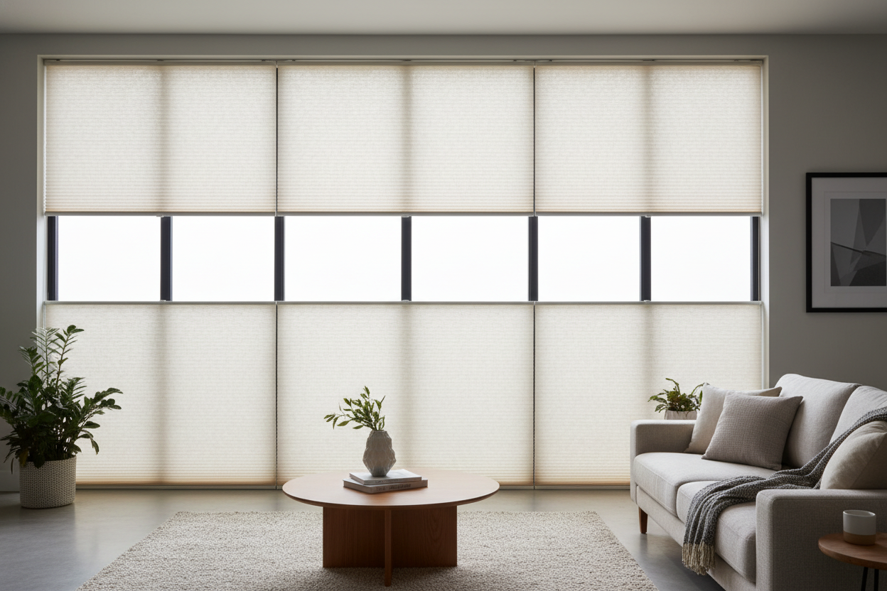 I Fixed My Fishbowl Room With Bottom Up Shades Home Depot Sells