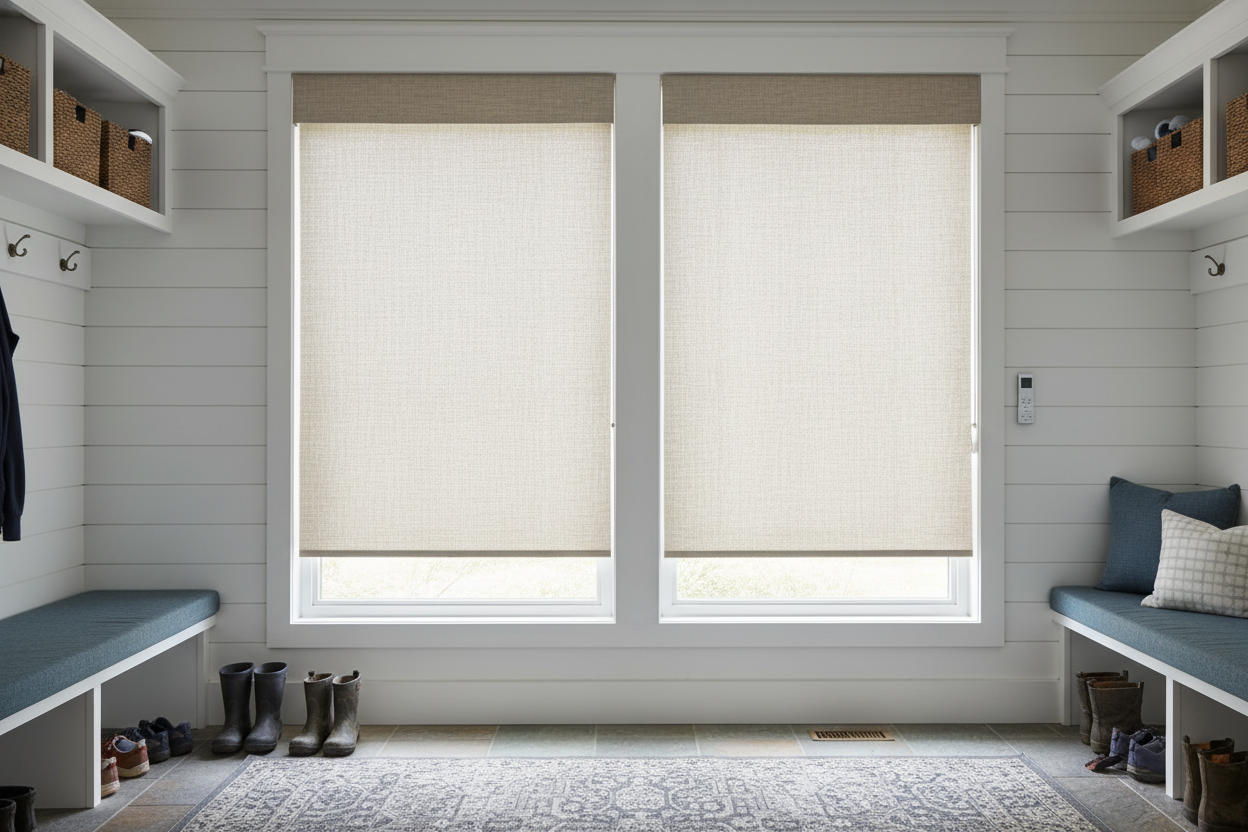 Custom Linen vs. Lowe's Roller Blinds in High-Mess Rooms