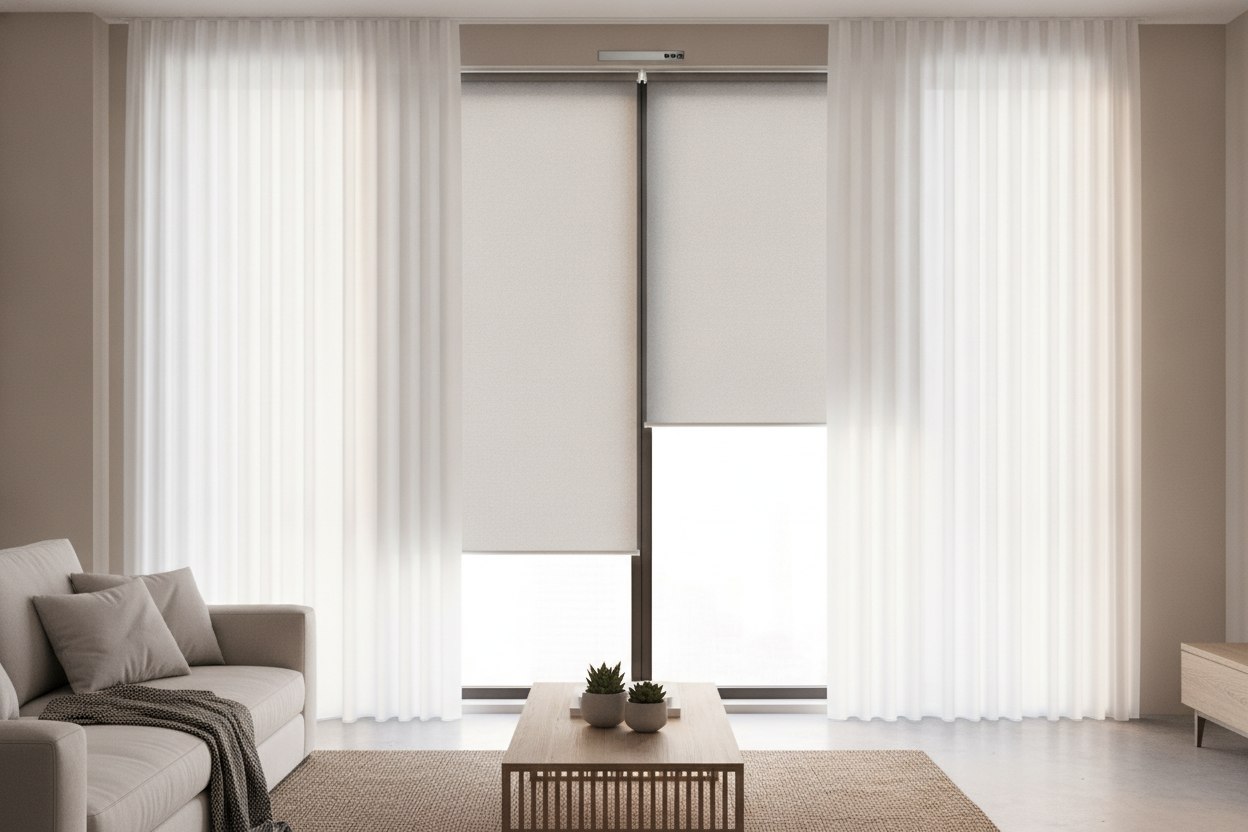 Why Ready Made Window Shades Leave Gaps (And How I Hide Them)