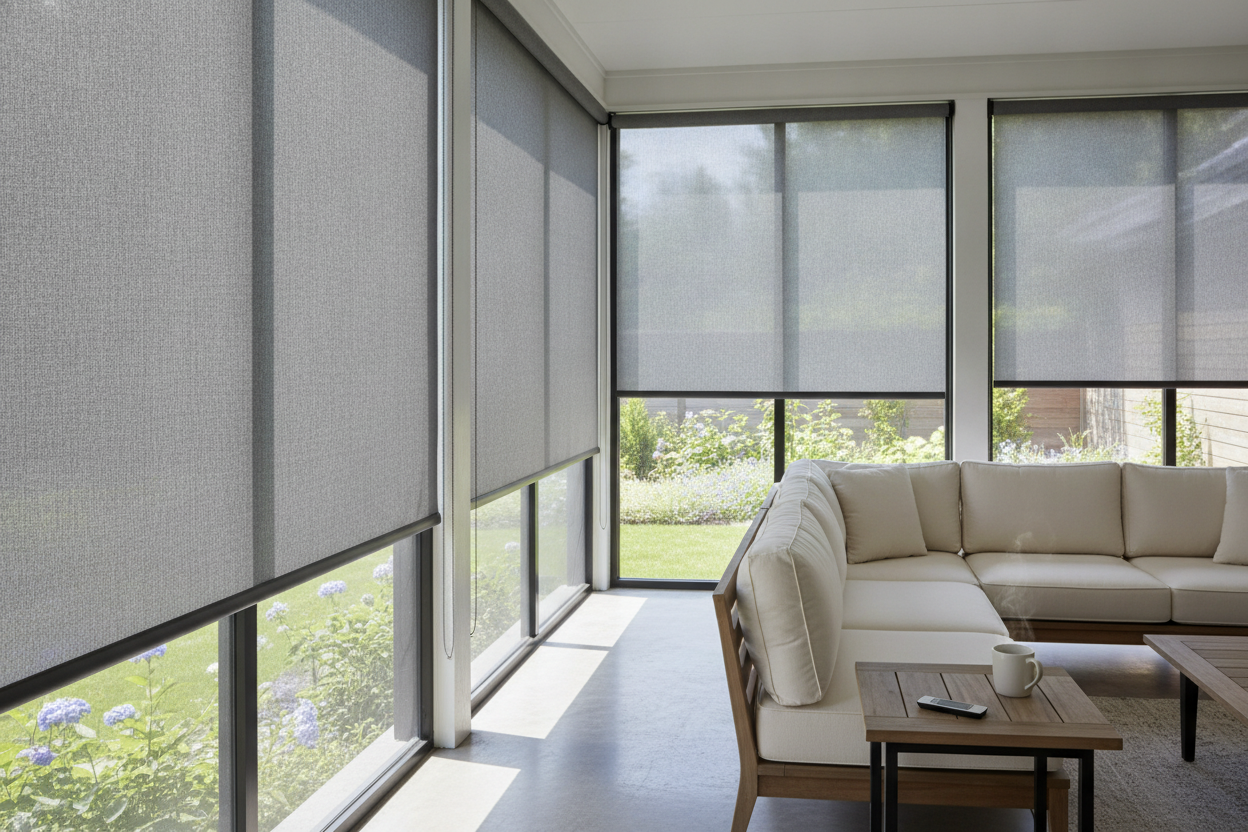 I Got Tired of Wet Patio Cushions, So I Hung Porch Window Shades