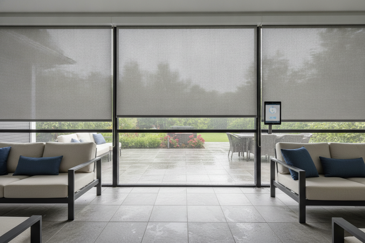 The Wet Cushion Fix: Waterproof Outdoor Shades for Screened Porch