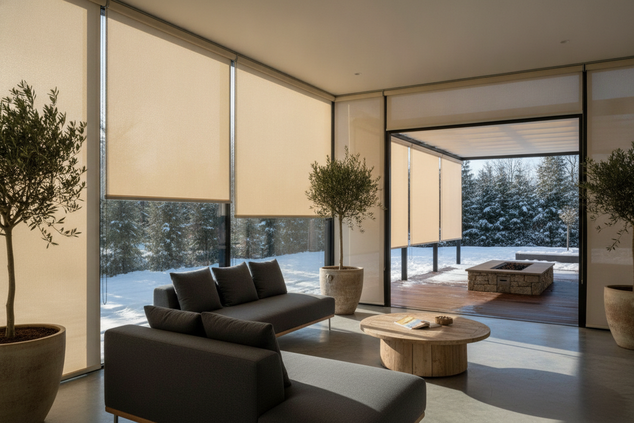 How I Fake a 4-Season Room With Waterproof Shades for Screen Porch