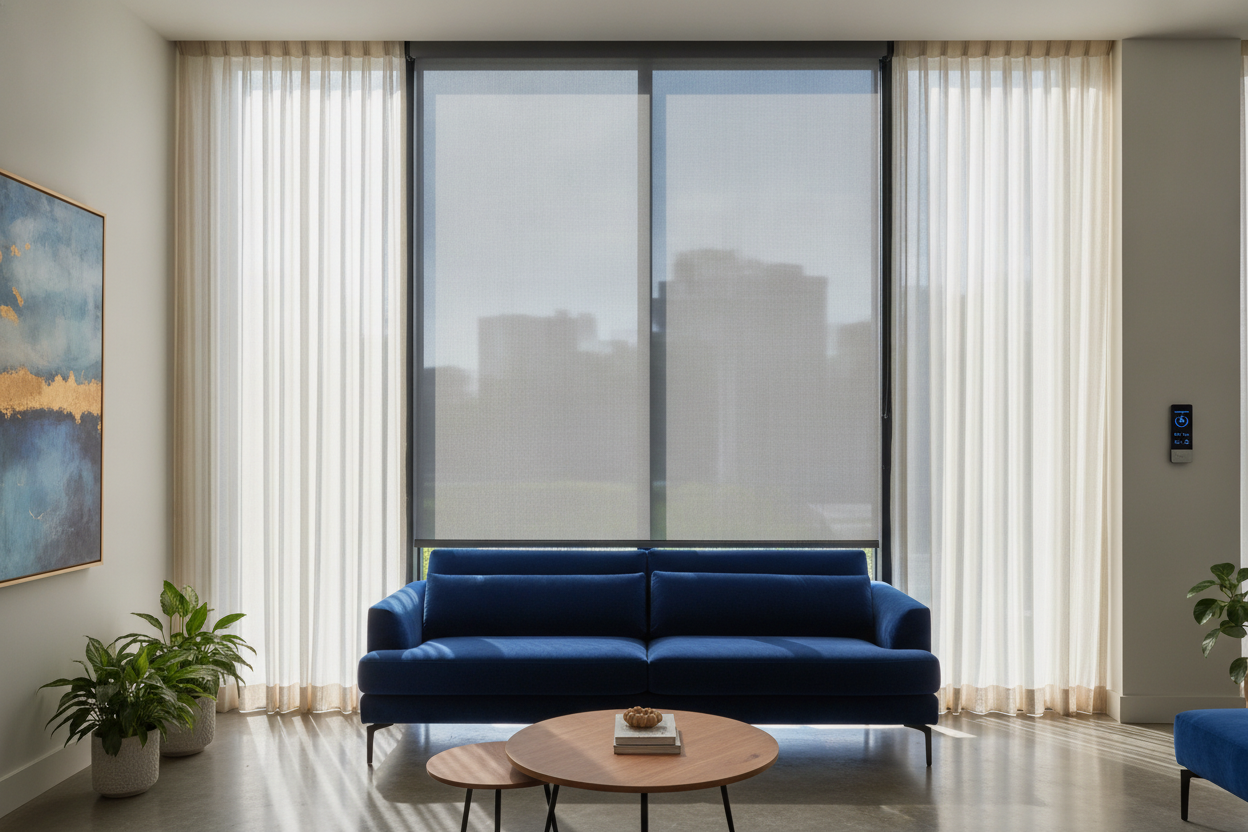 How an Outdoor Retractable Window Shade Saved My $4,000 Velvet Sofa