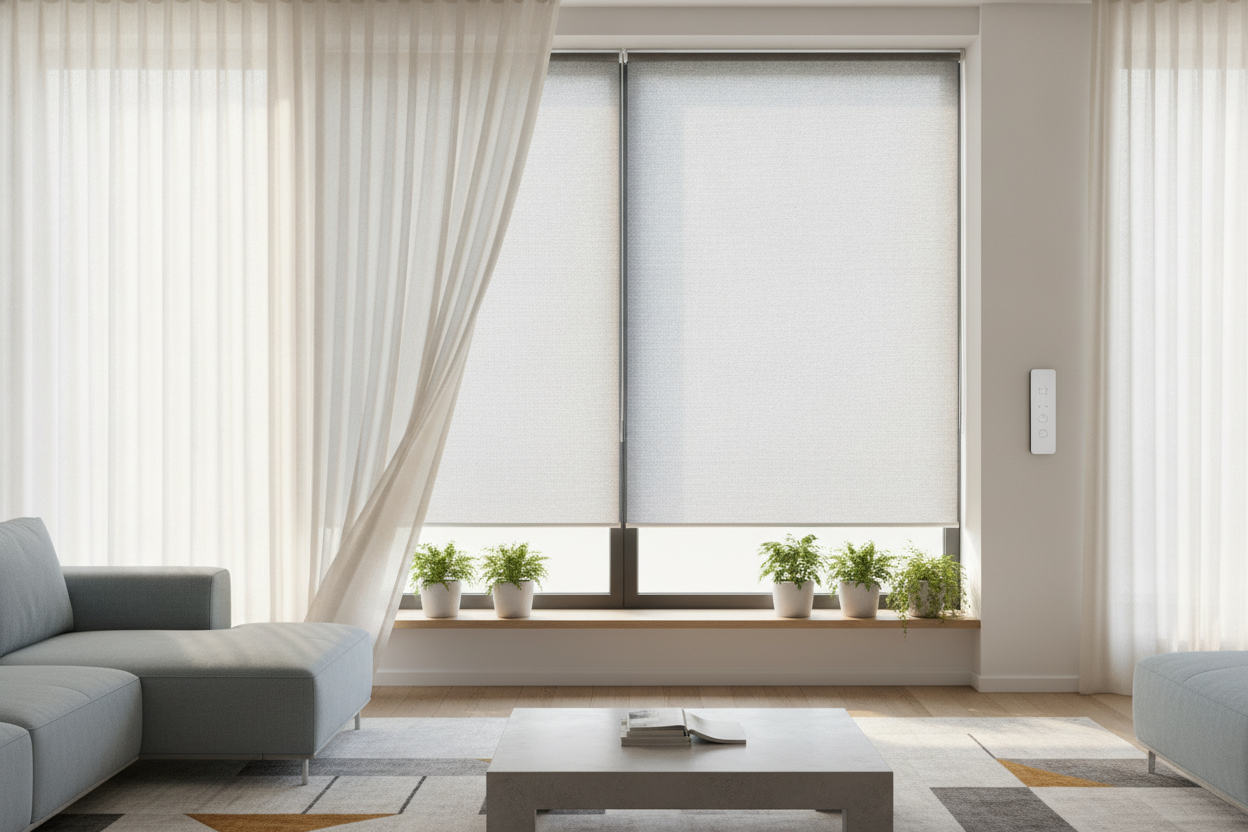 Why I Fake My Drapes and Let Motorised Roller Shades Do the Work