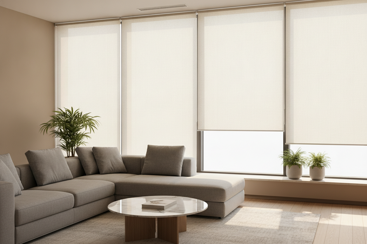 The Awkward Reach: Why Deep Furniture Needs Roller Shades Motorized