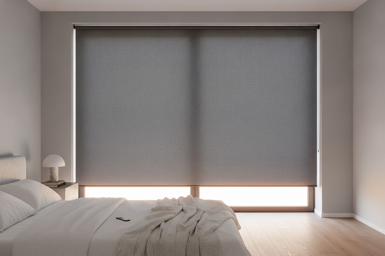 Why I Ditched Heavy Drapes for Blackout Roller Shades Motorized