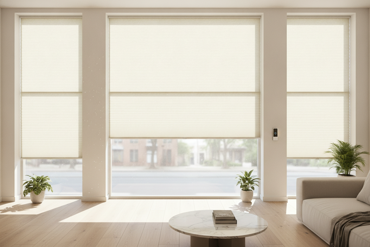 How Motorized Top Down Bottom Up Shades Saved My Street-Facing Windows
