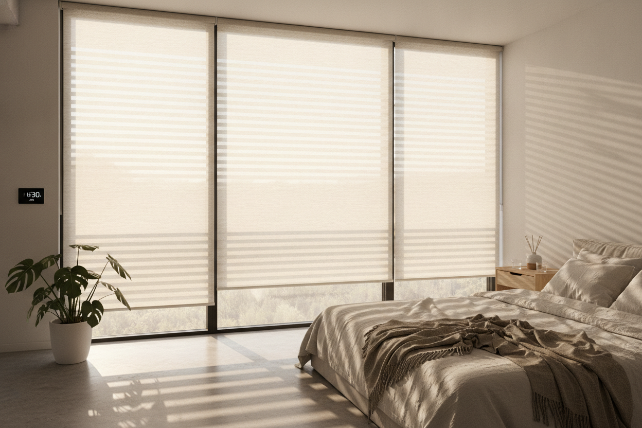 I Ditched My Blaring Alarm Clock for a Scheduled Smart Window Shade