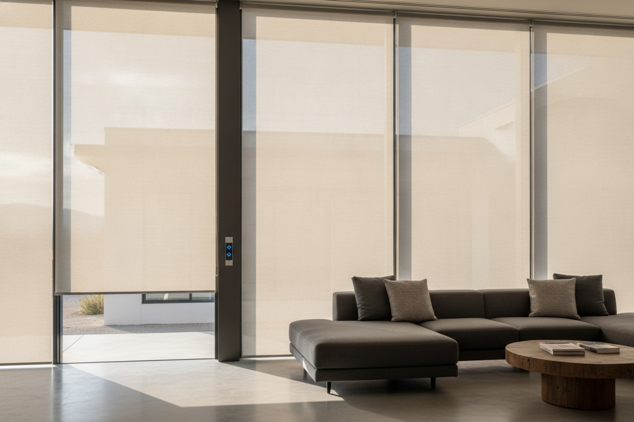 Stop Fighting the Sun Inside: Why I Spec Exterior Solar Shades Motorized