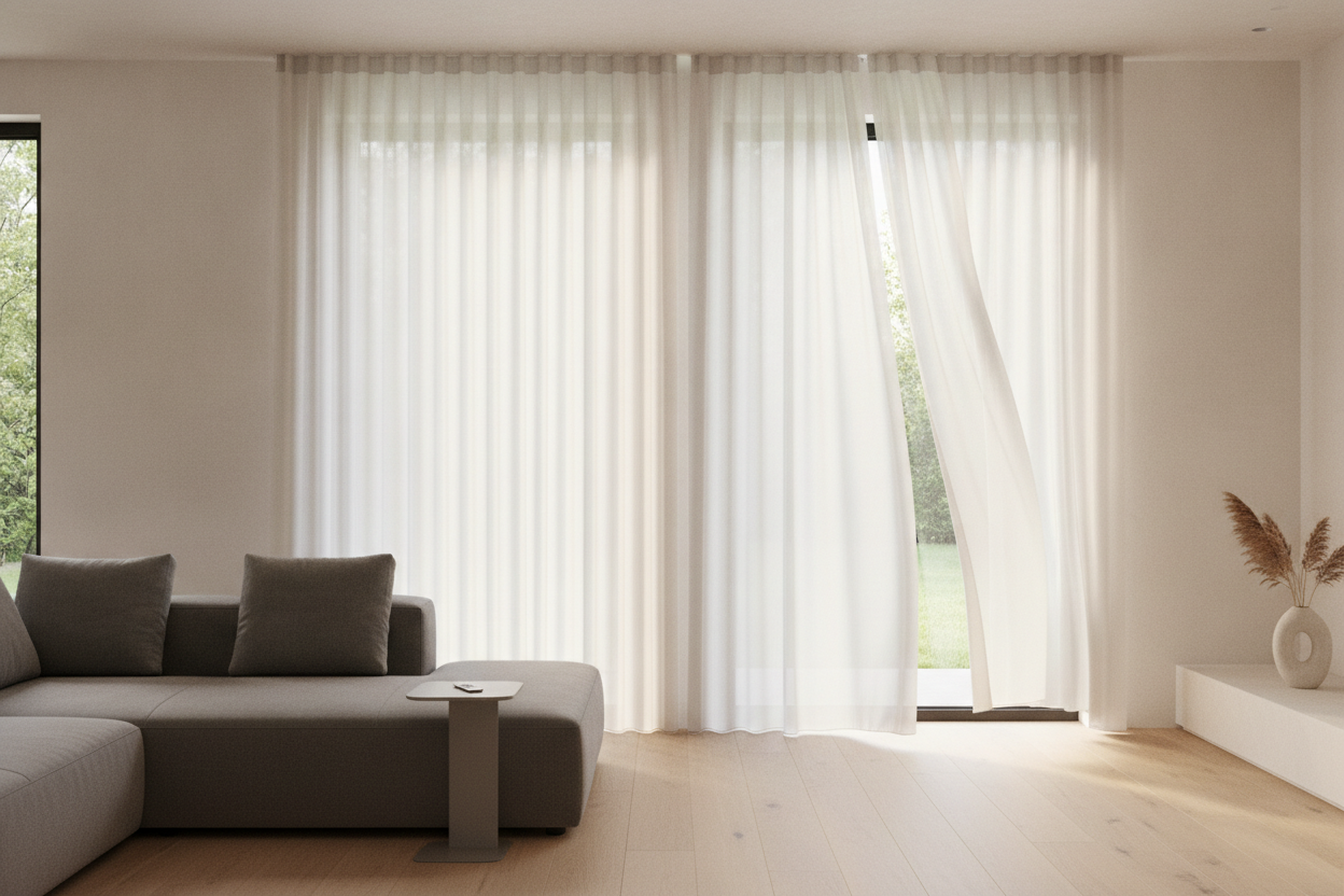 Heavy Drapes Ruin Great Windows: Why I Use Motorized Sun Shades
