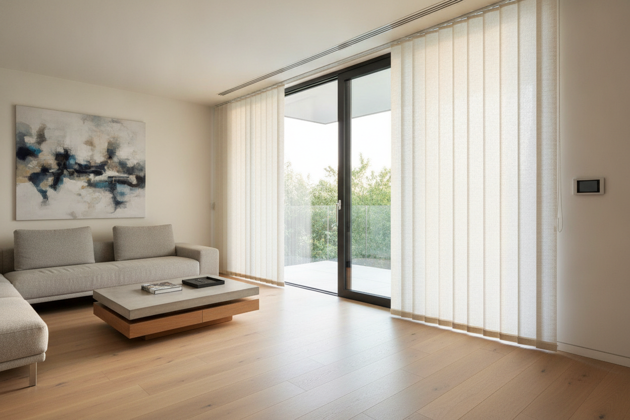 Why I Swap Flat Plastic Vanes for Bali Vertical Blinds on Sliding Doors