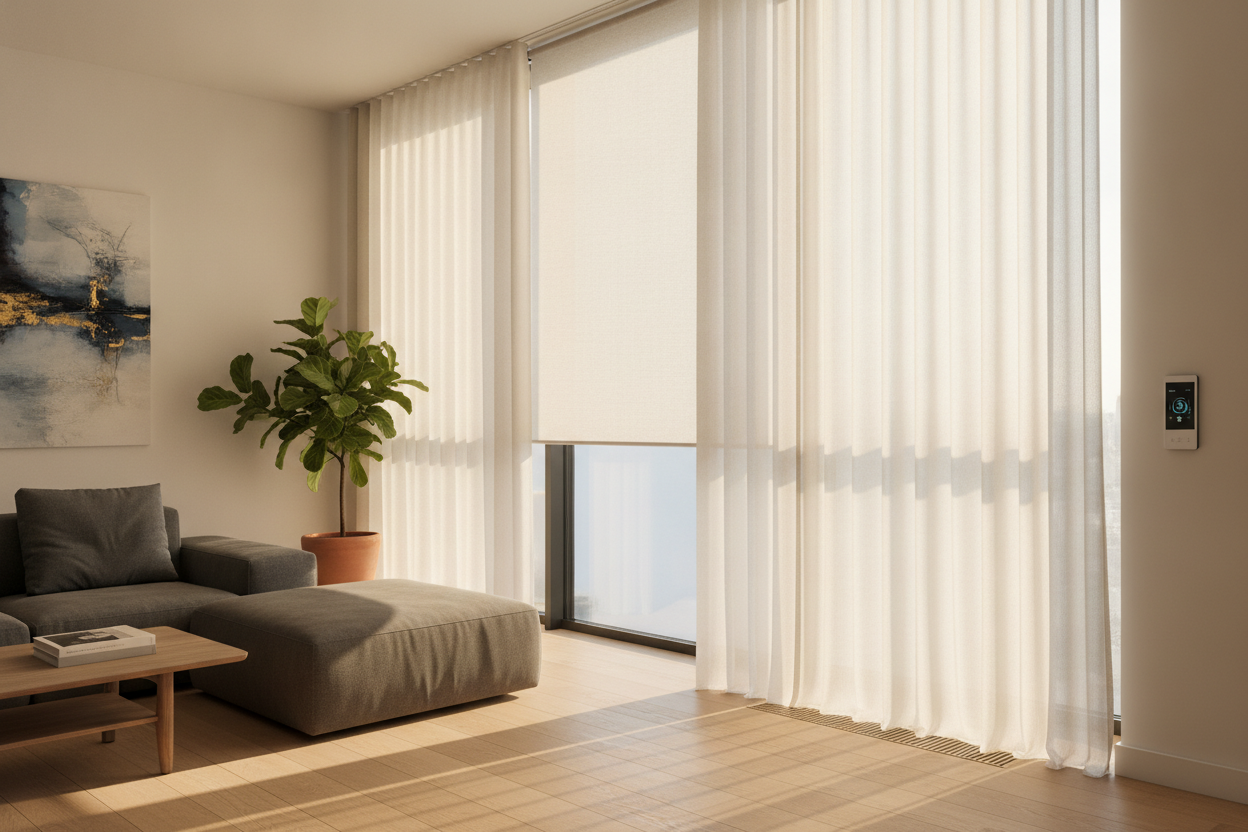 The Secret Hiding in the Best Curtains and Blinds Together Pictures