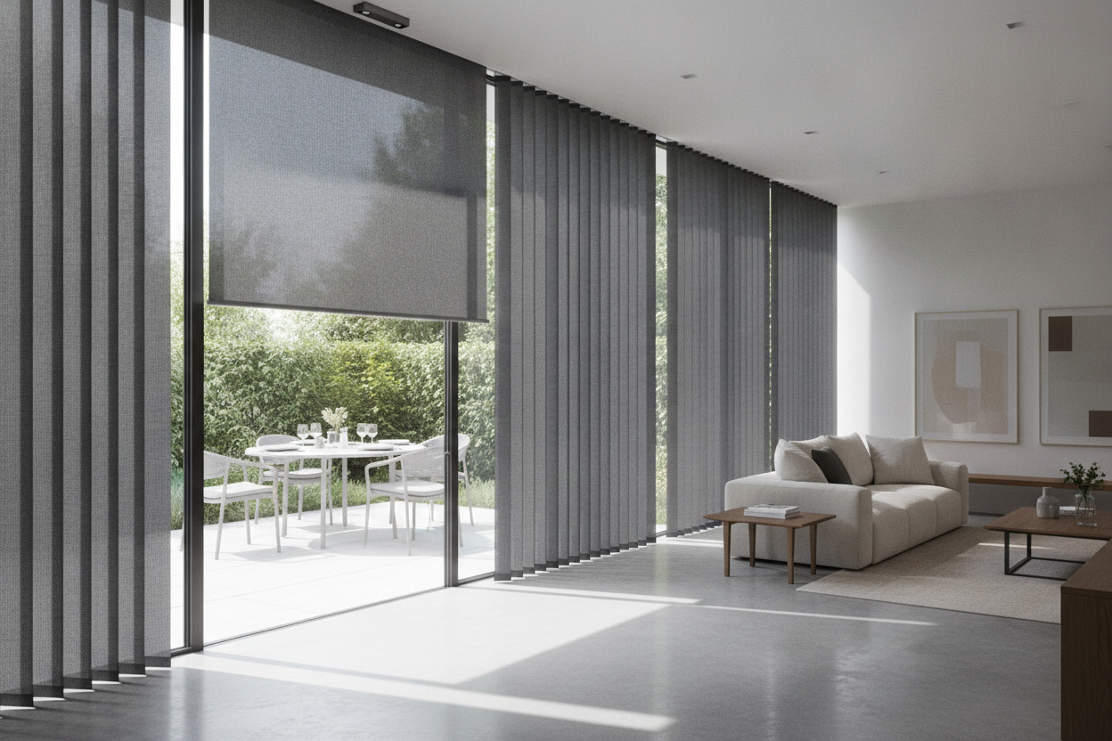 Why I Finally Swapped Flimsy Screens for Vertical Outdoor Blinds