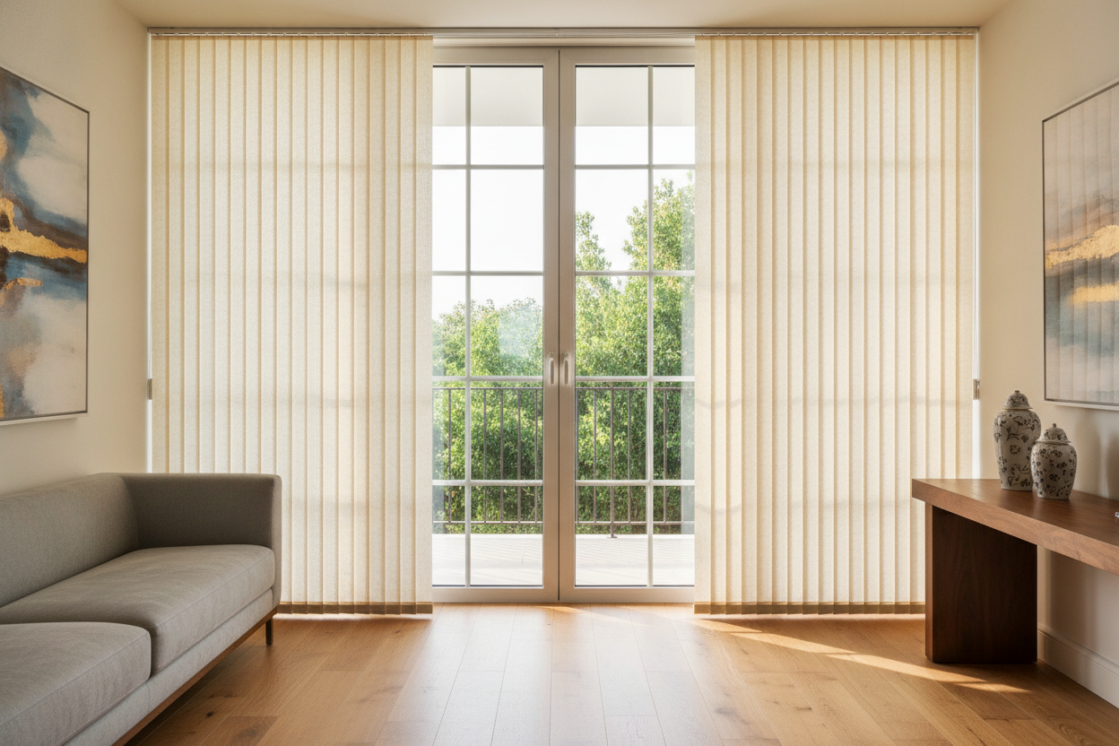 Centre Opening Vertical Blinds vs. One-Way Draw: Which Looks Better?
