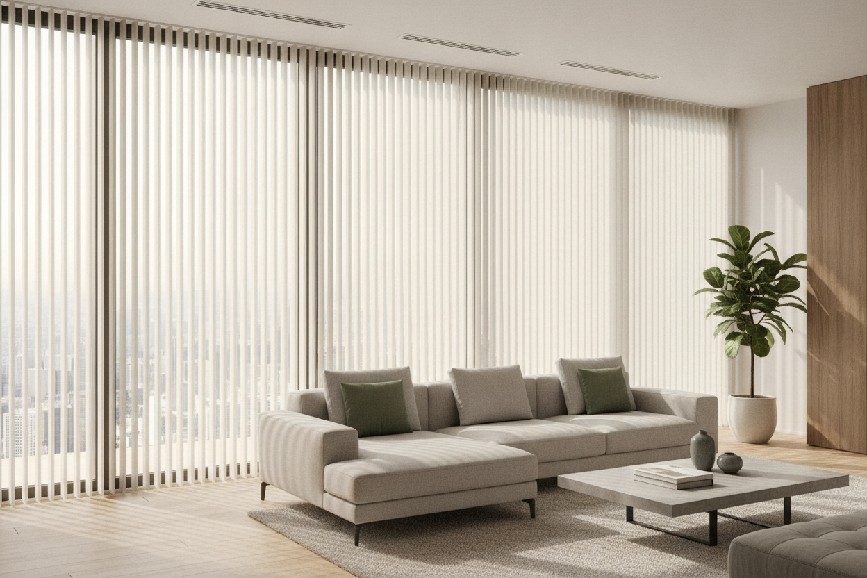 Stop Buying Chunky Vanes: Why Narrow Vertical Blinds Look Custom