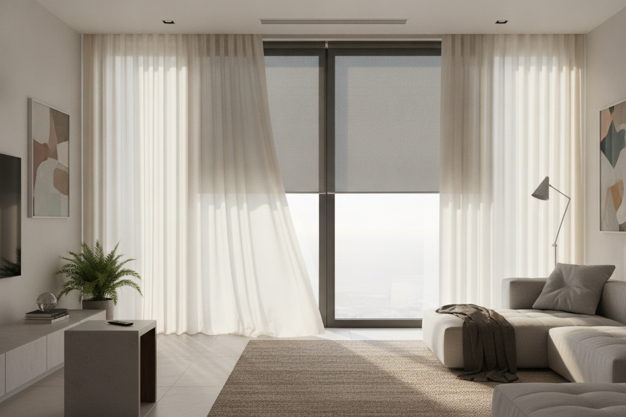 I Finally Nailed the Curtain Shade Combo (Without the Bulk)