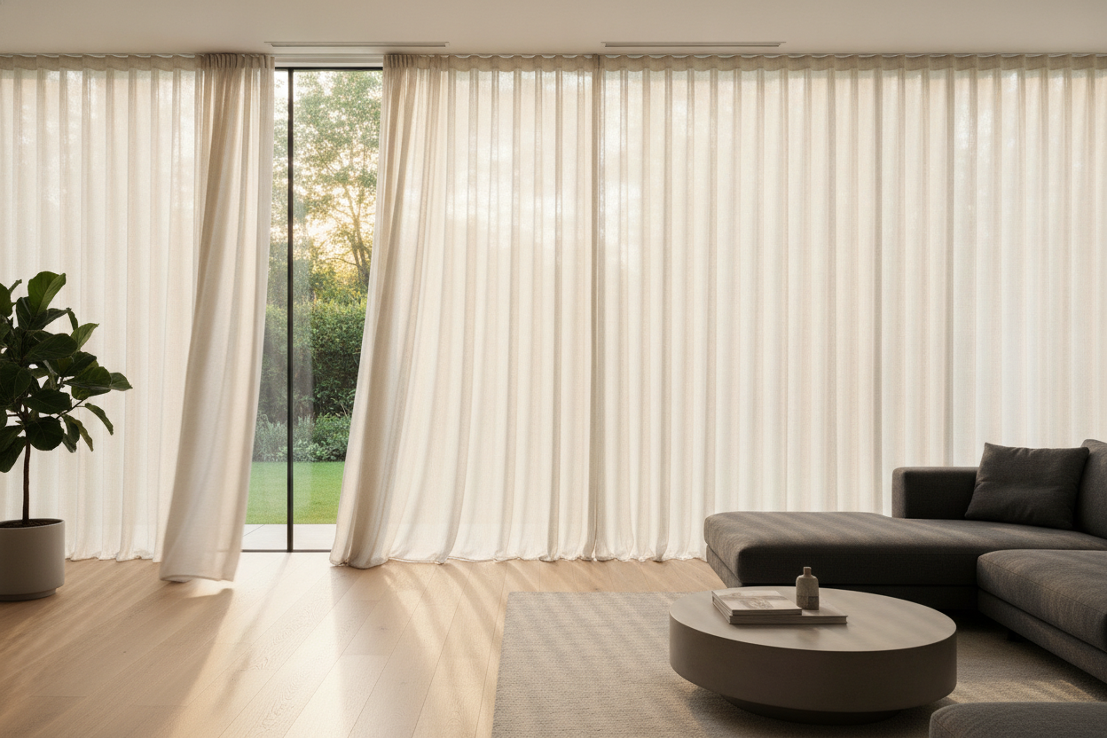 Why Your Curtains for Large Front Window Walls Look Like Skimpy Ribbons