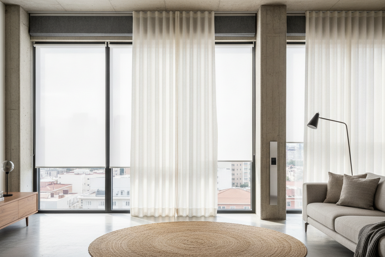 Stop Trying to Match Your Windows Blinds and Curtains Perfectly